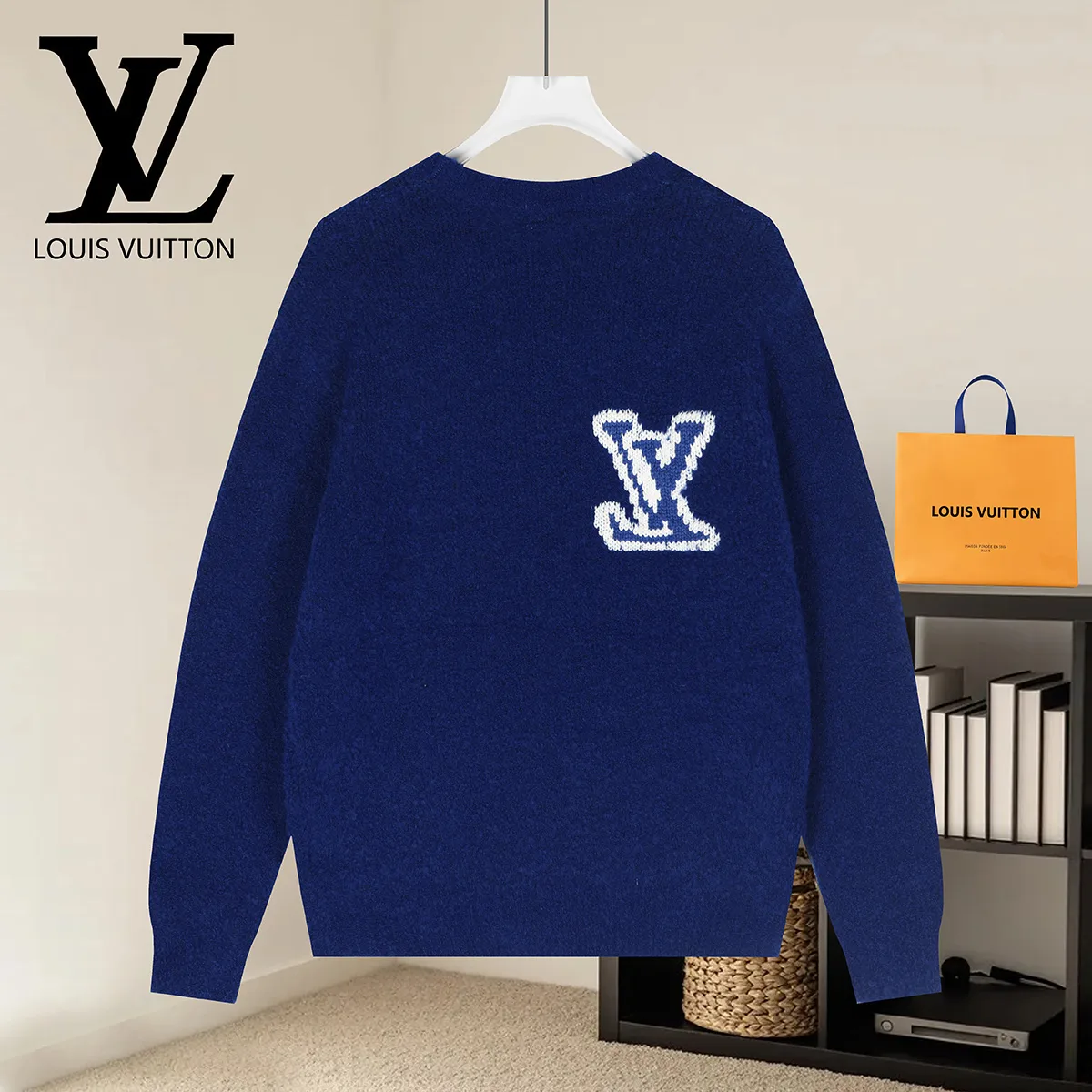 Logo Intarsia Wool-Blend Crew-Neck Sweater D19021590 — view 2