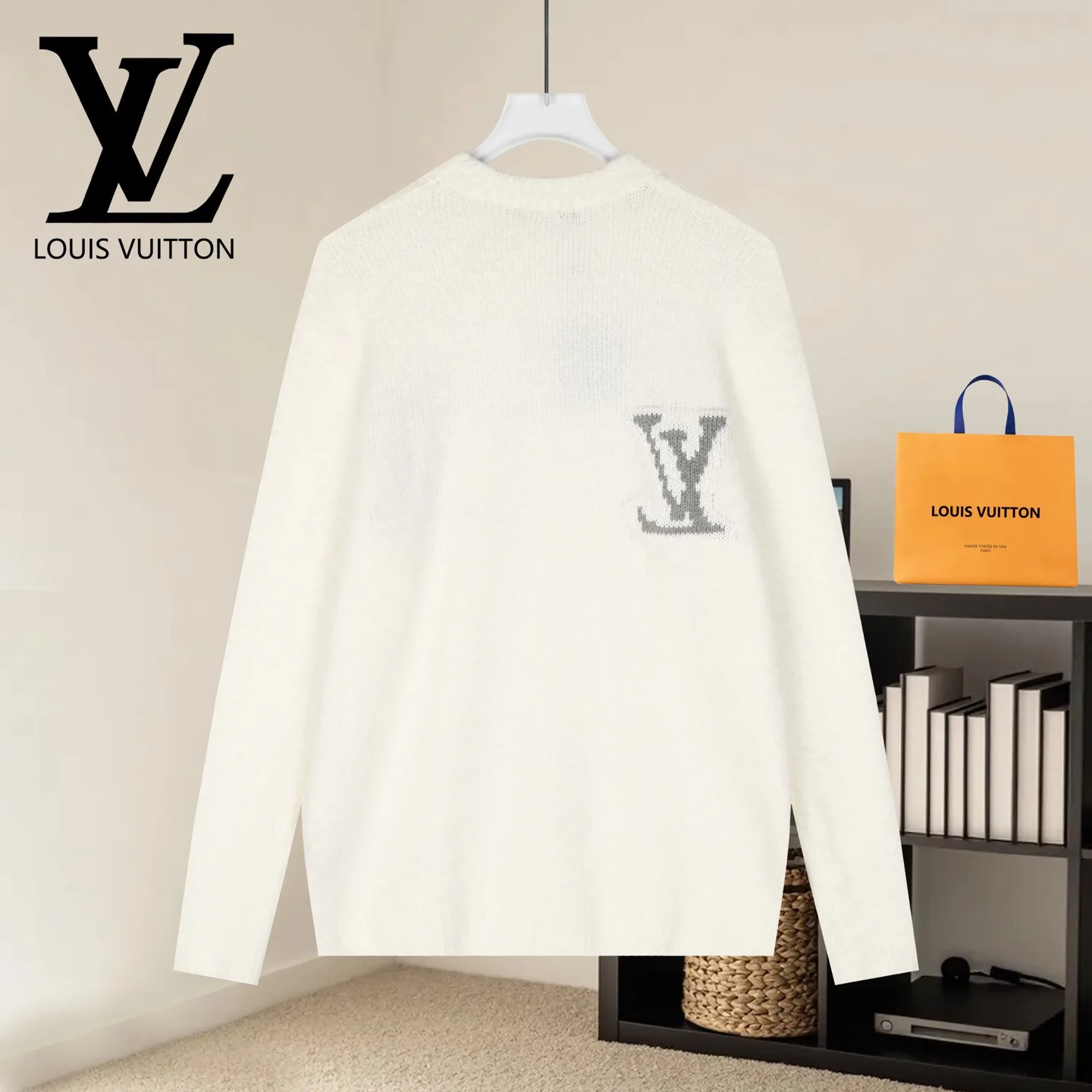 LV Intarsia Logo Wool-Blend Sweater D19021588 — view 2