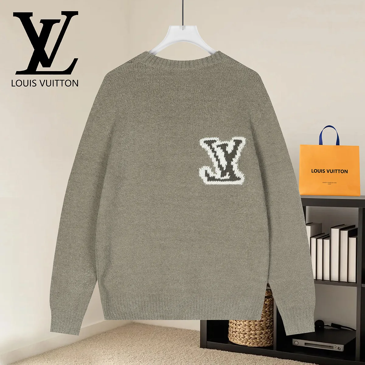 Logo Intarsia Wool-Blend Crew-Neck Sweater D19021589 — view 2
