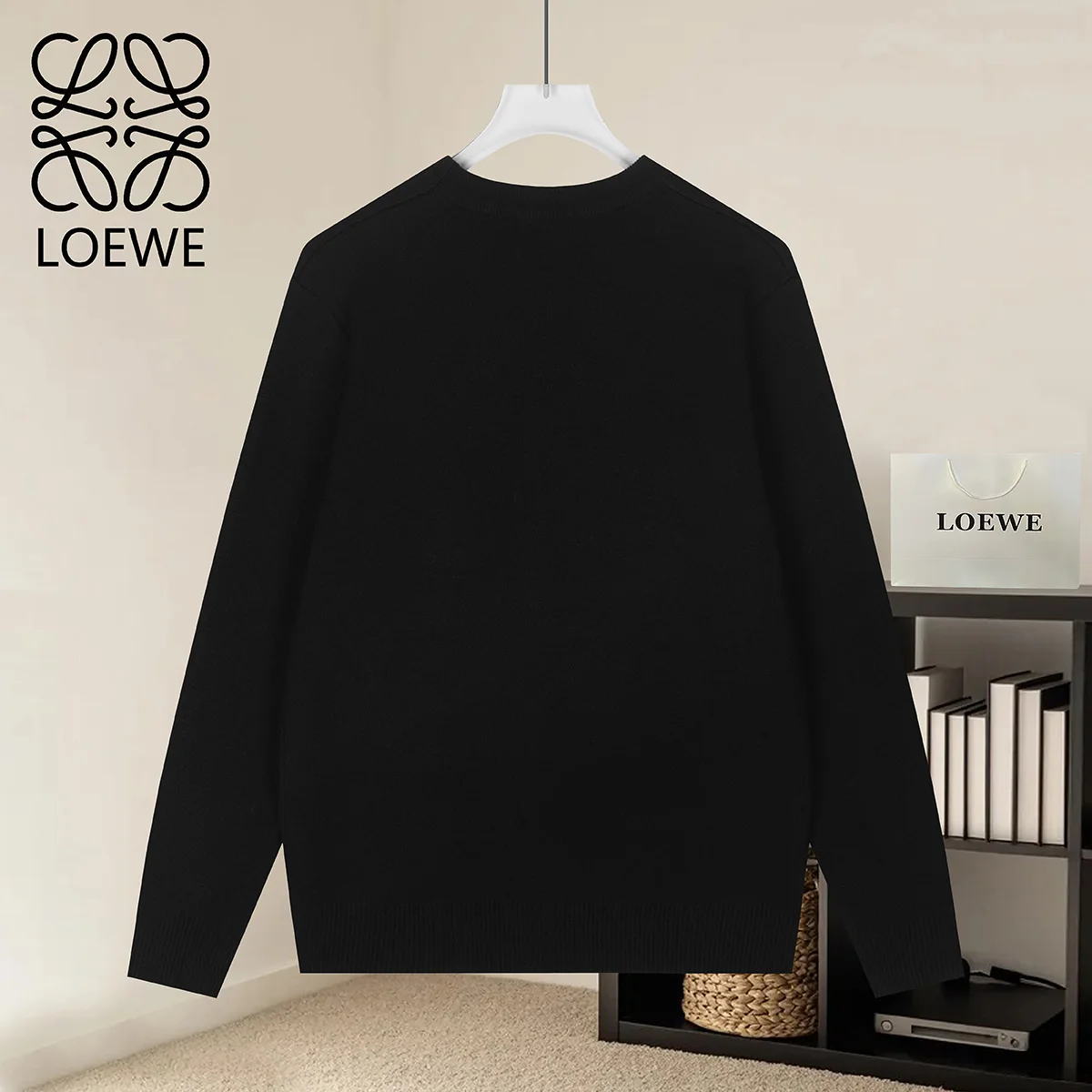 Anagram Logo Wool-Blend Crew-Neck Sweater D20021582 — view 2