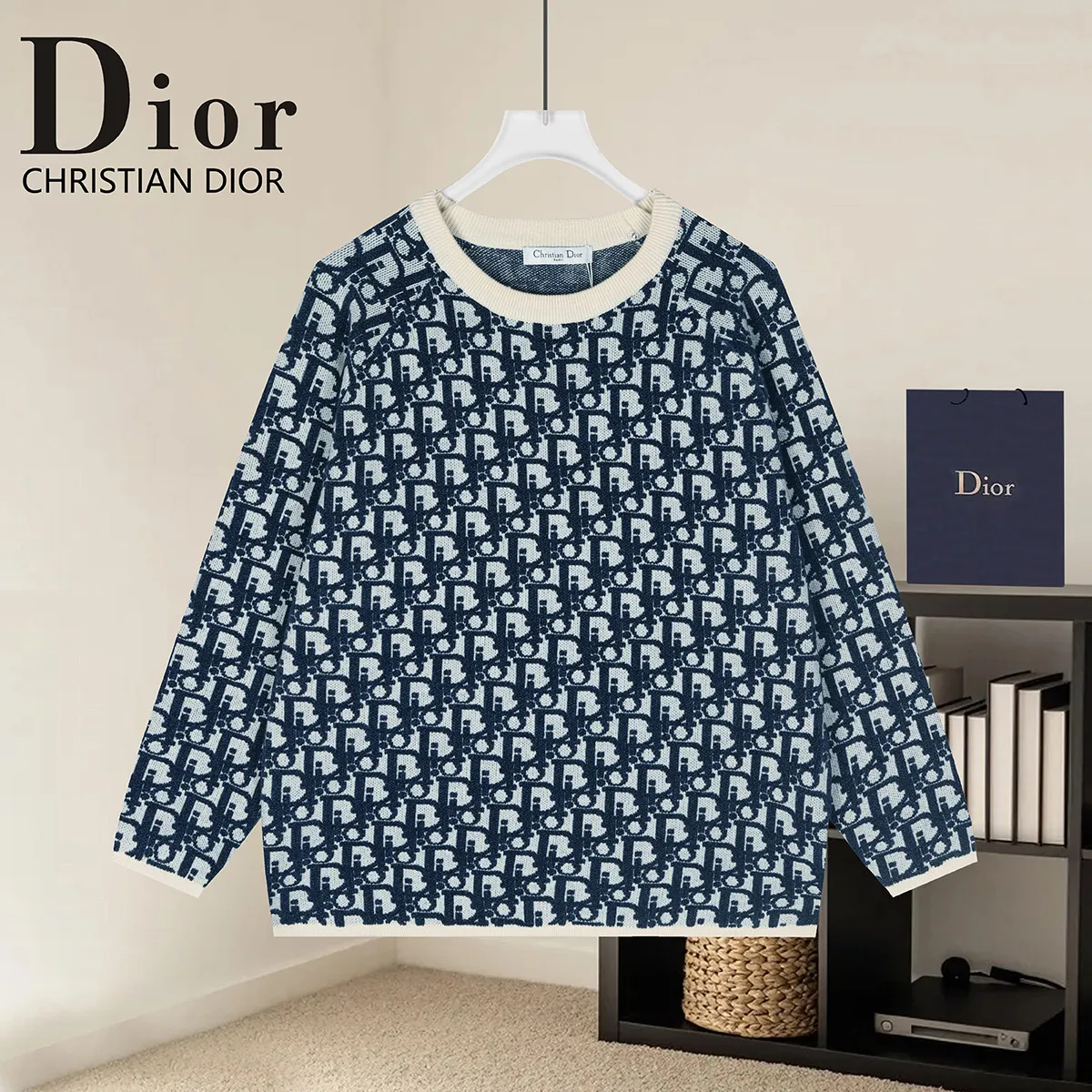 Atelier Logo Jacquard Crew-Neck Sweater D20021629