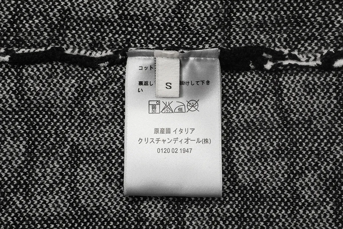 Oblique Jacquard Crew-Neck Sweater D20021630 — view 8