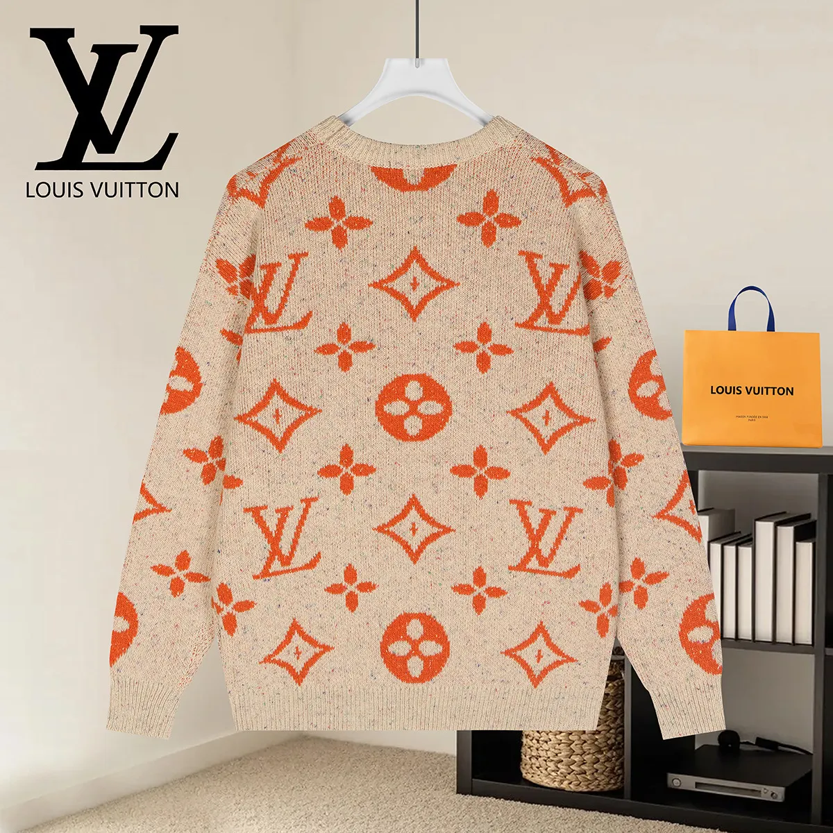 Monogram Jacquard Crew-Neck Sweater D20021602 — view 2