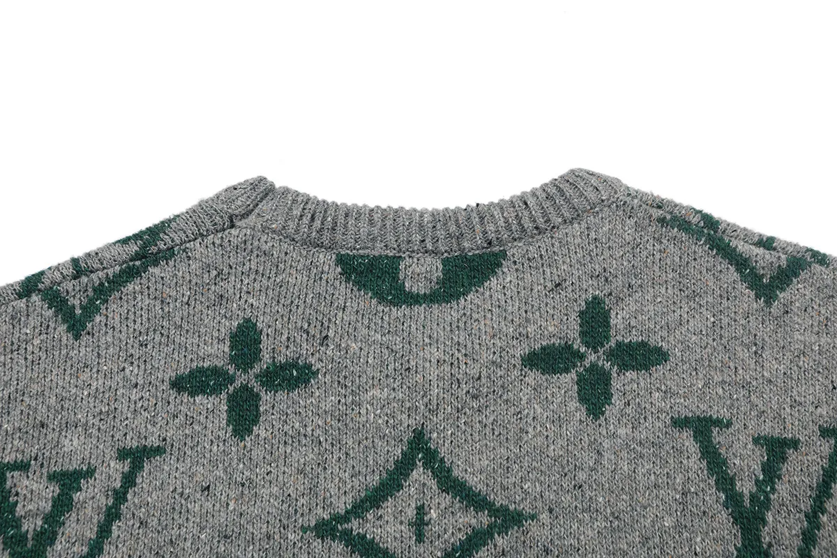 Monogram Jacquard Crew-Neck Sweater D20021603 — view 4