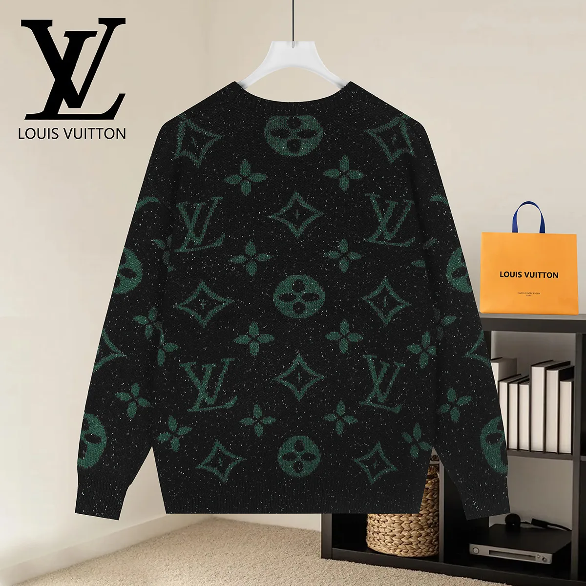 Monogram Jacquard Crew-Neck Sweater D20021601 — view 2