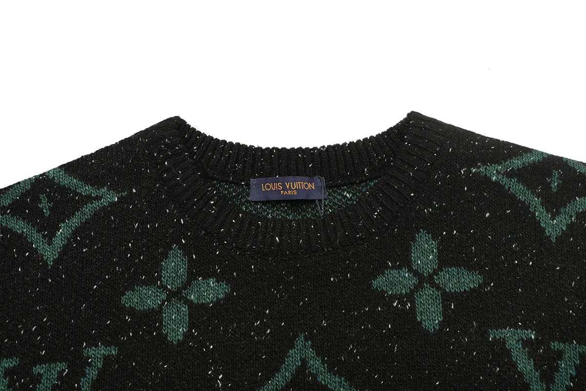 Monogram Jacquard Crew-Neck Sweater D20021601 — view 3