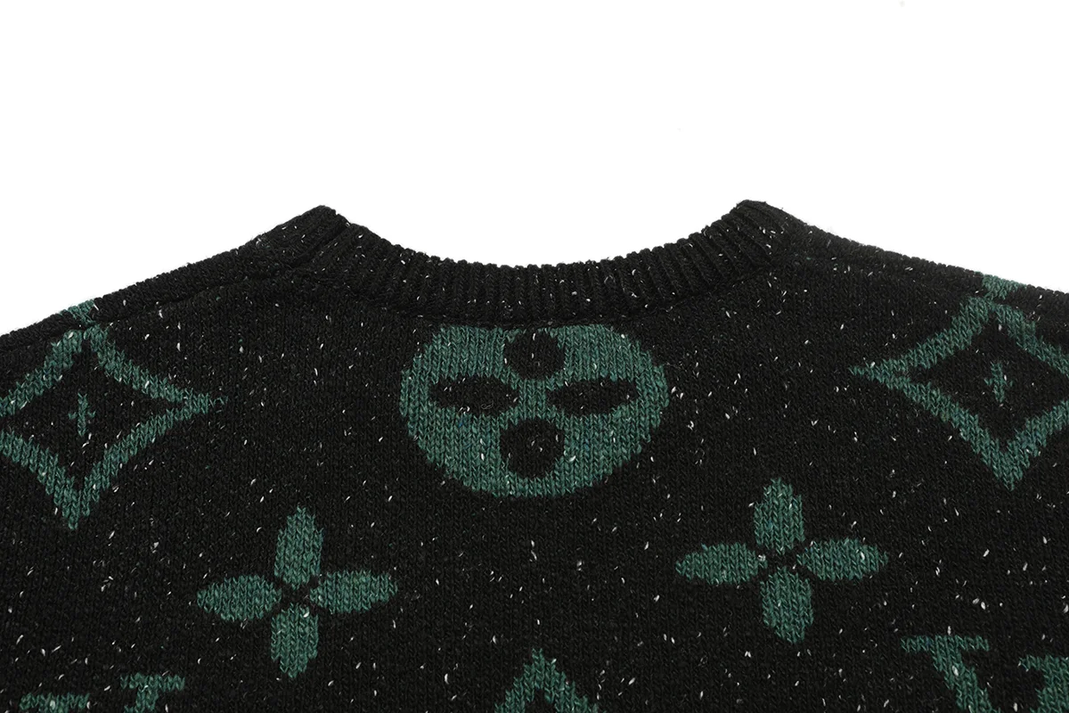 Monogram Jacquard Crew-Neck Sweater D20021601 — view 4