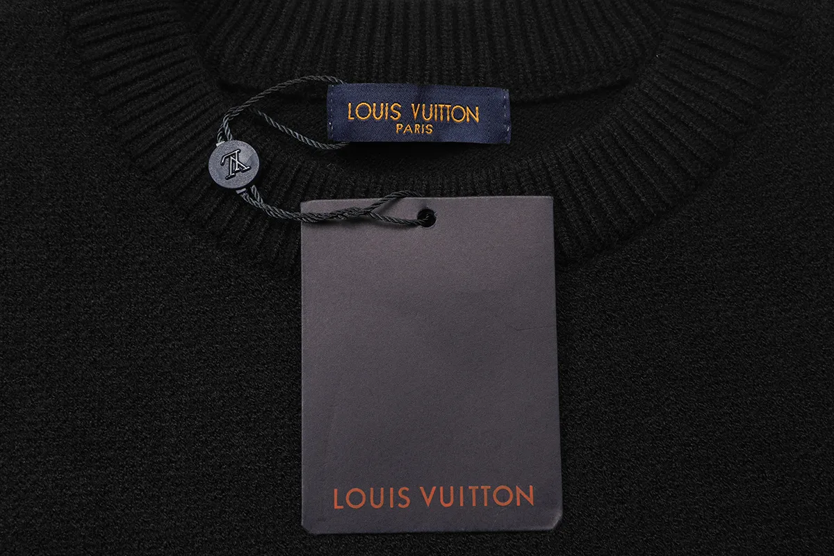 Logo Chenille Embroidery Knit Sweater D20021620 — view 3