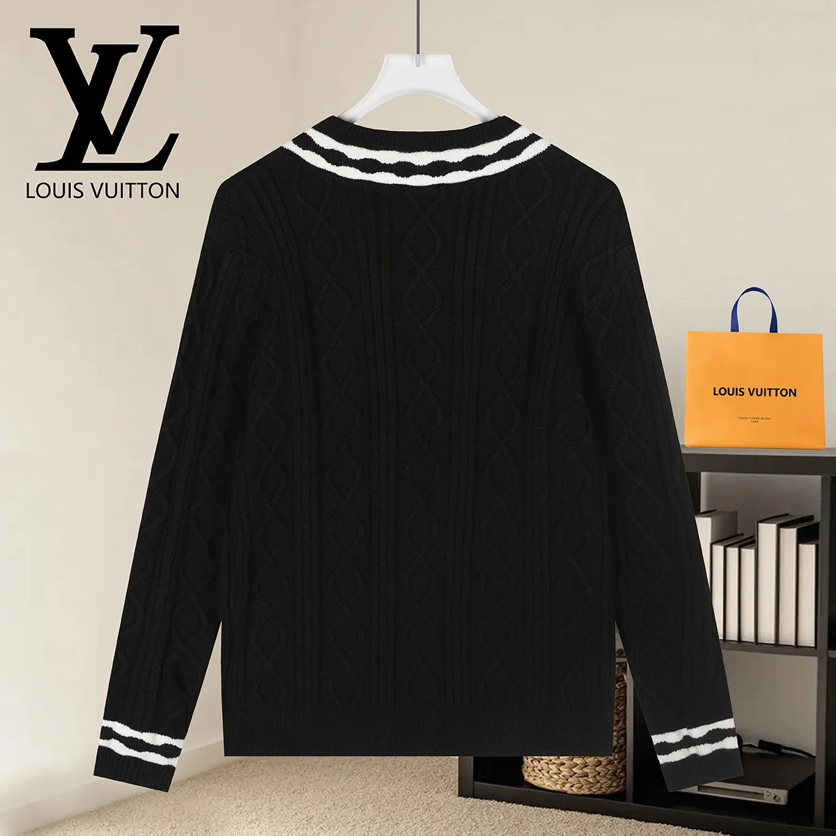 Monogram Jacquard Crew-Neck Sweater D21021610 — view 2