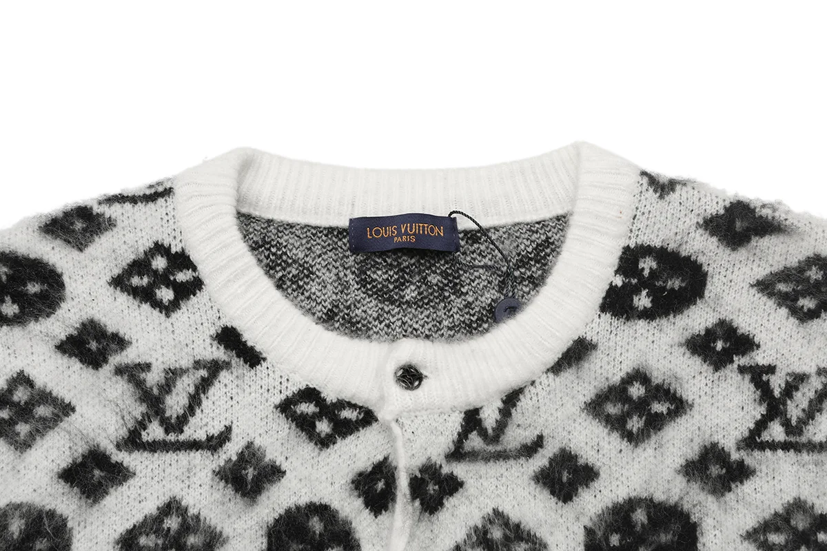 Monogram Jacquard Knit Cardigan D21021608 — view 3