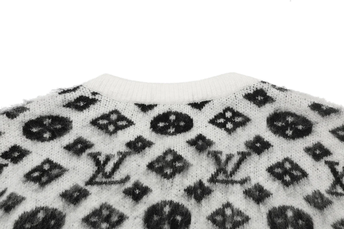 Monogram Jacquard Knit Cardigan D21021608 — view 4