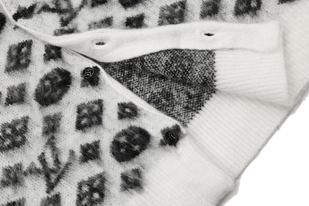 Monogram Jacquard Knit Cardigan D21021608 — view 8