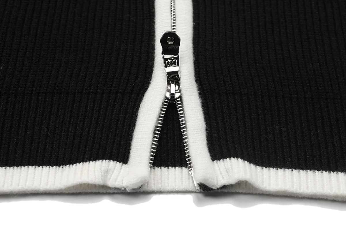 Zip-Up Merino Wool Cardigan D22021585 — view 6