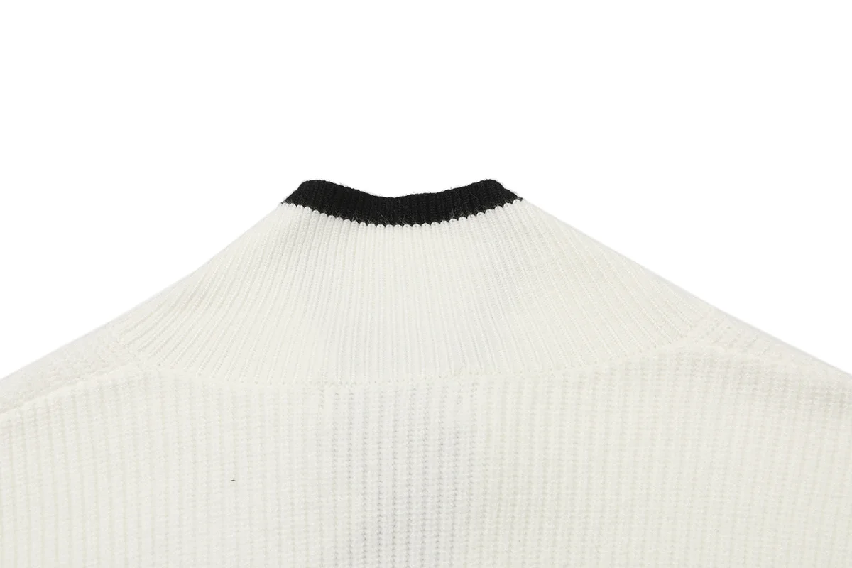 Striped Merino Wool Zip-Up Cardigan D22021584 — view 4