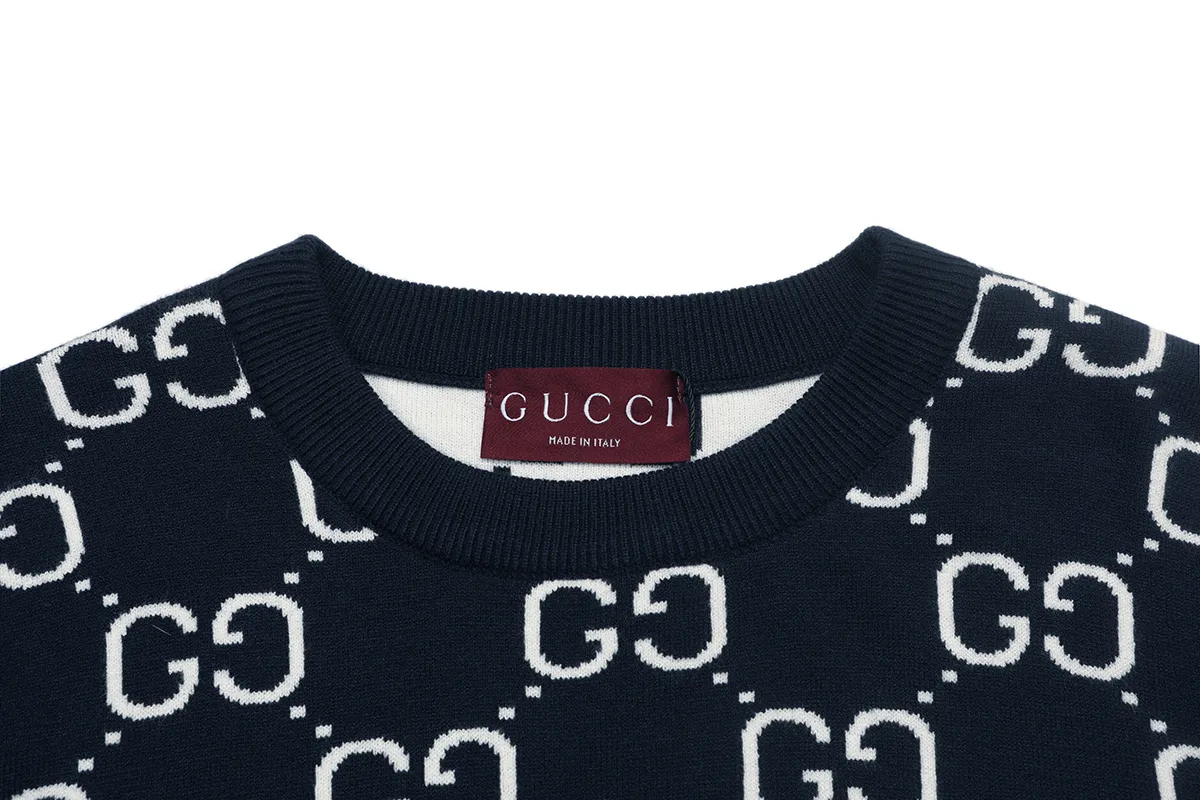 GG Monogram Jacquard Wool Sweater D18021636 — view 3