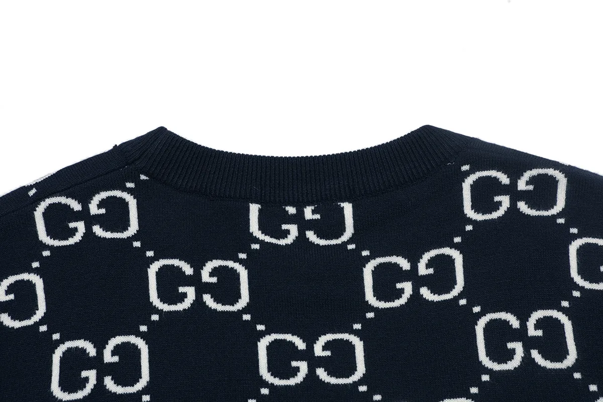 GG Monogram Jacquard Wool Sweater D18021636 — view 4