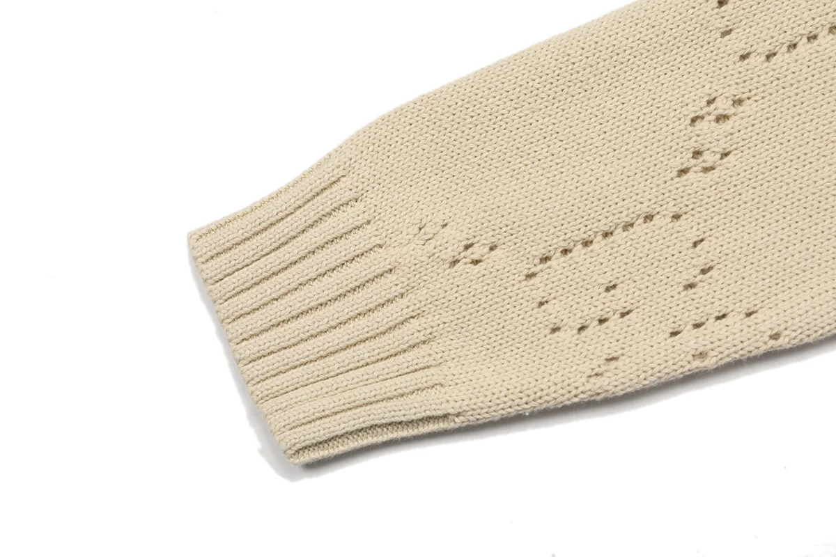 GG Perforated Wool Crew-Neck Sweater D18021640 — view 6