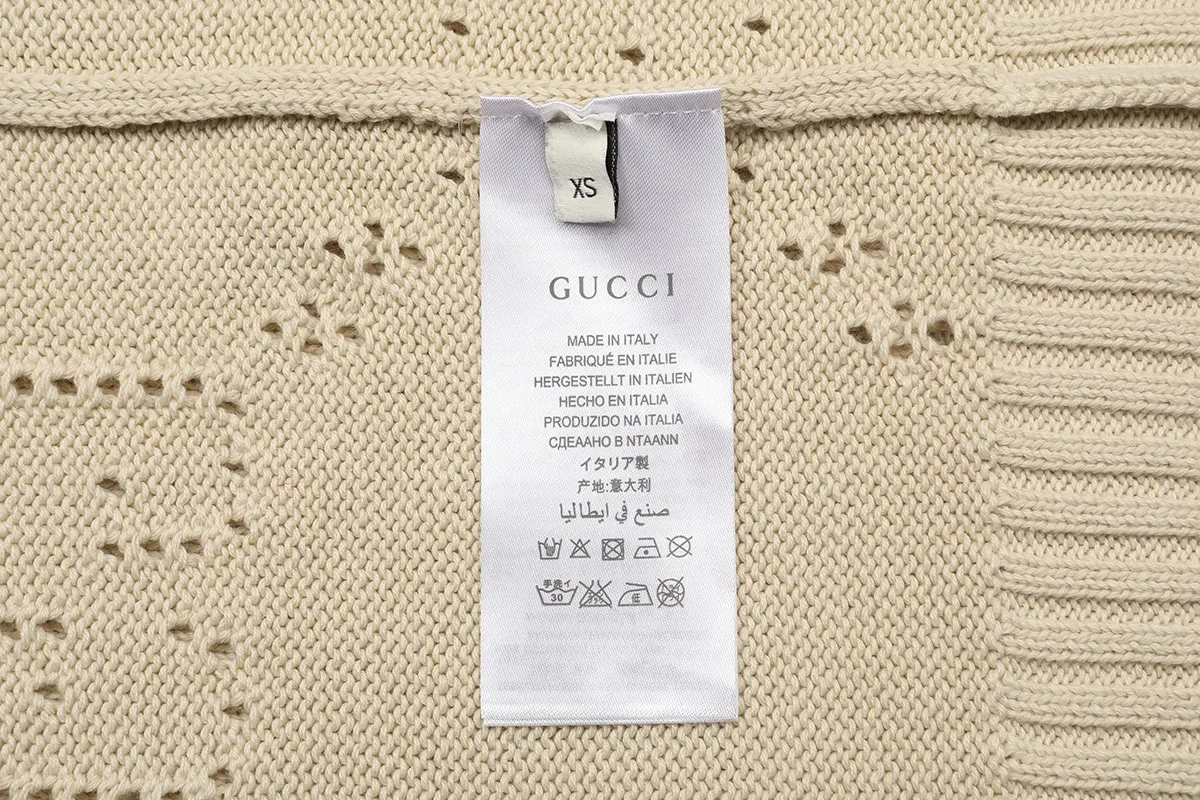 GG Perforated Wool Crew-Neck Sweater D18021640 — view 8