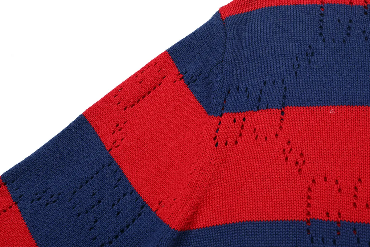Striped GG Perforated Wool Sweater D18021645 — view 5