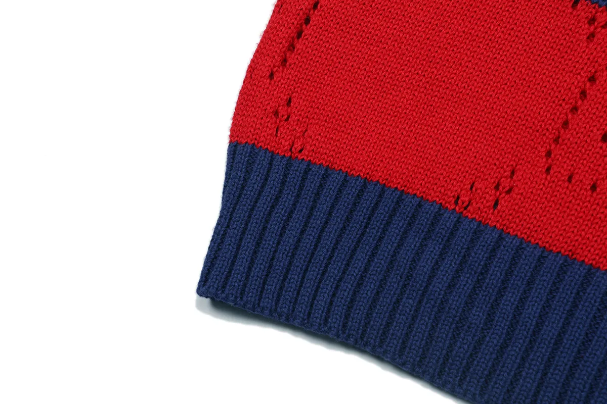 Striped GG Perforated Wool Sweater D18021645 — view 7