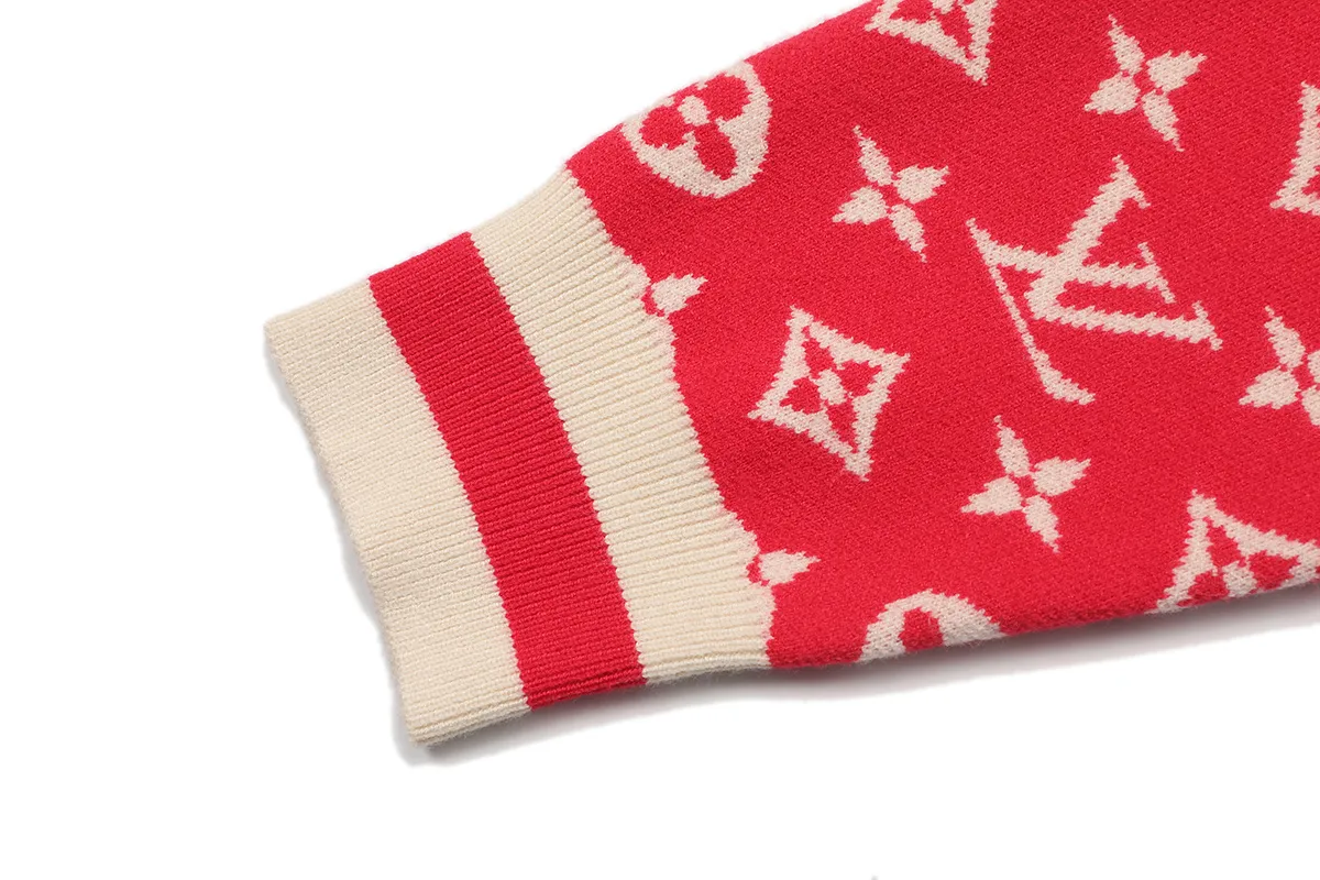 Monogram Intarsia Wool Crew-Neck Sweater D18021614 — view 7