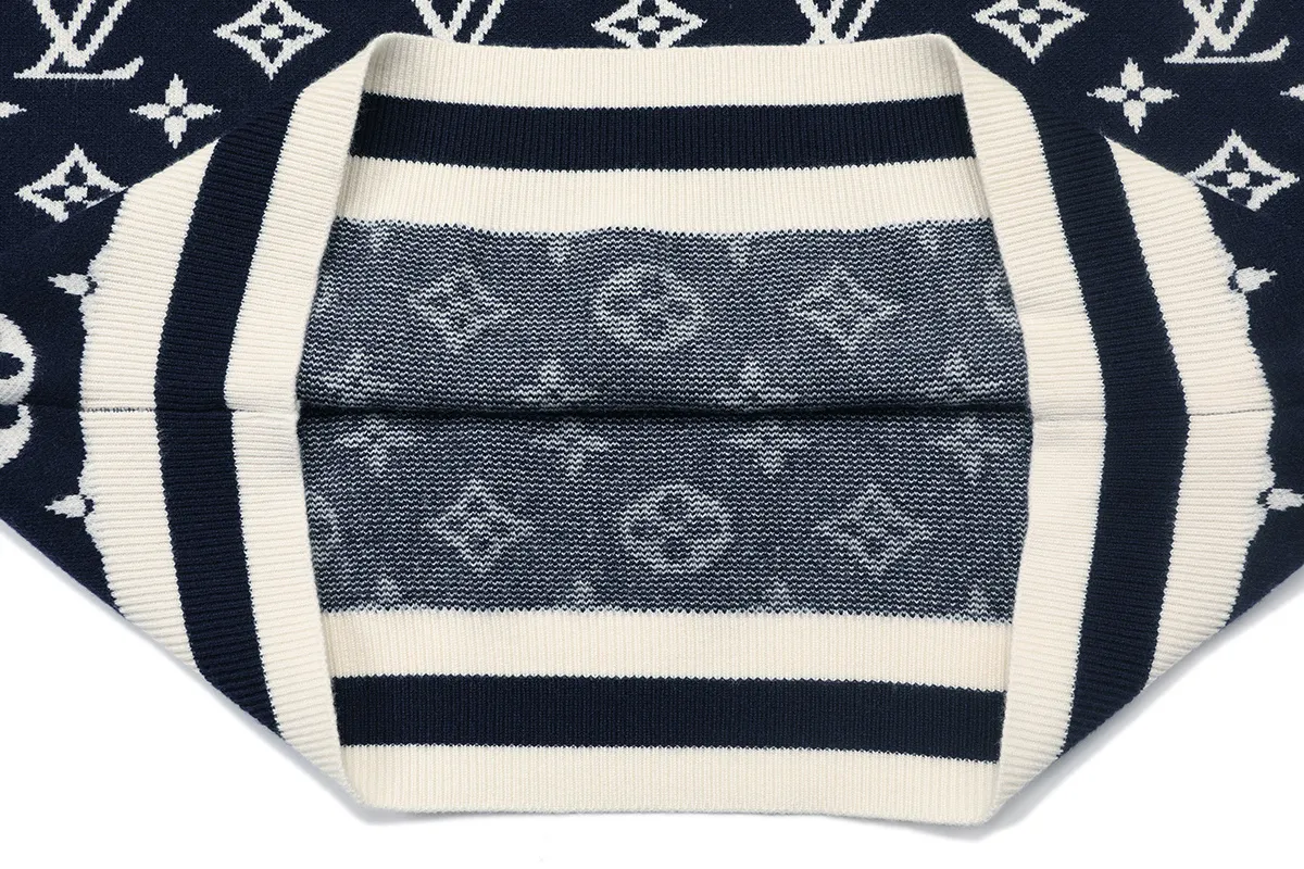 Monogram Intarsia Wool Crew-Neck Sweater D18021613 — view 7