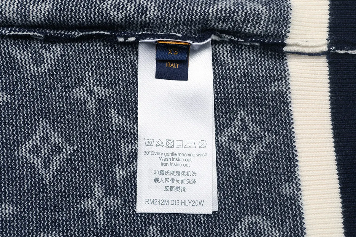 Monogram Intarsia Wool Crew-Neck Sweater D18021613 — view 8