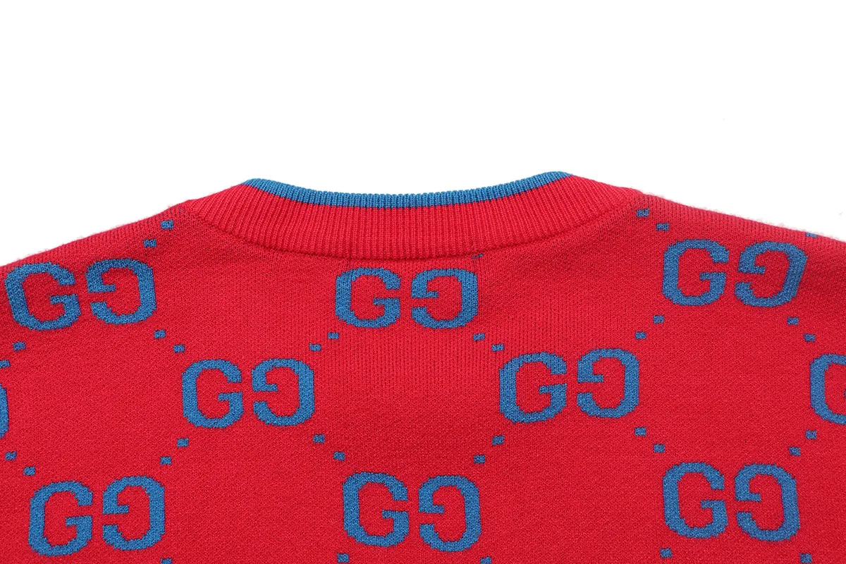 GG Monogram Jacquard Cotton Knit Sweater D18521650 — view 4