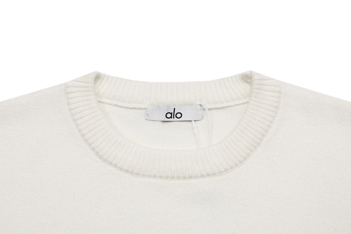 Logo Jacquard Short-Sleeve Knit Sweater D18521624 — view 3