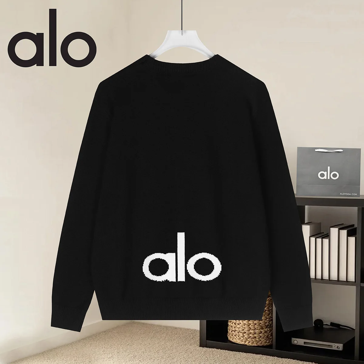Alo Yoga Logo Intarsia Knit Sweater D18521627 — view 2