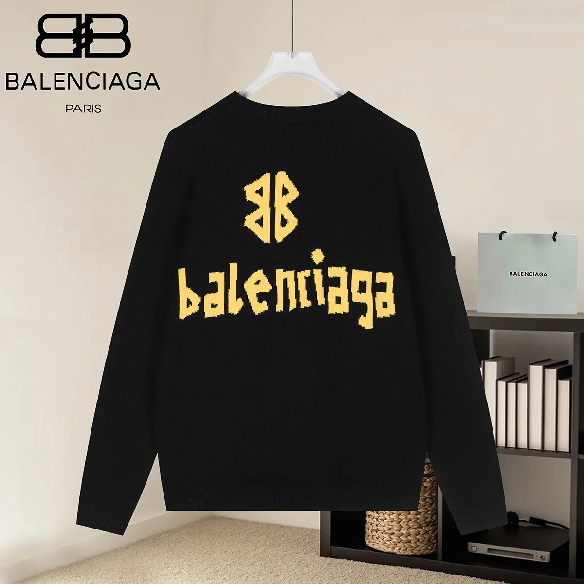 Logo Jacquard Crew-Neck Knit Sweater D18521565 — view 2