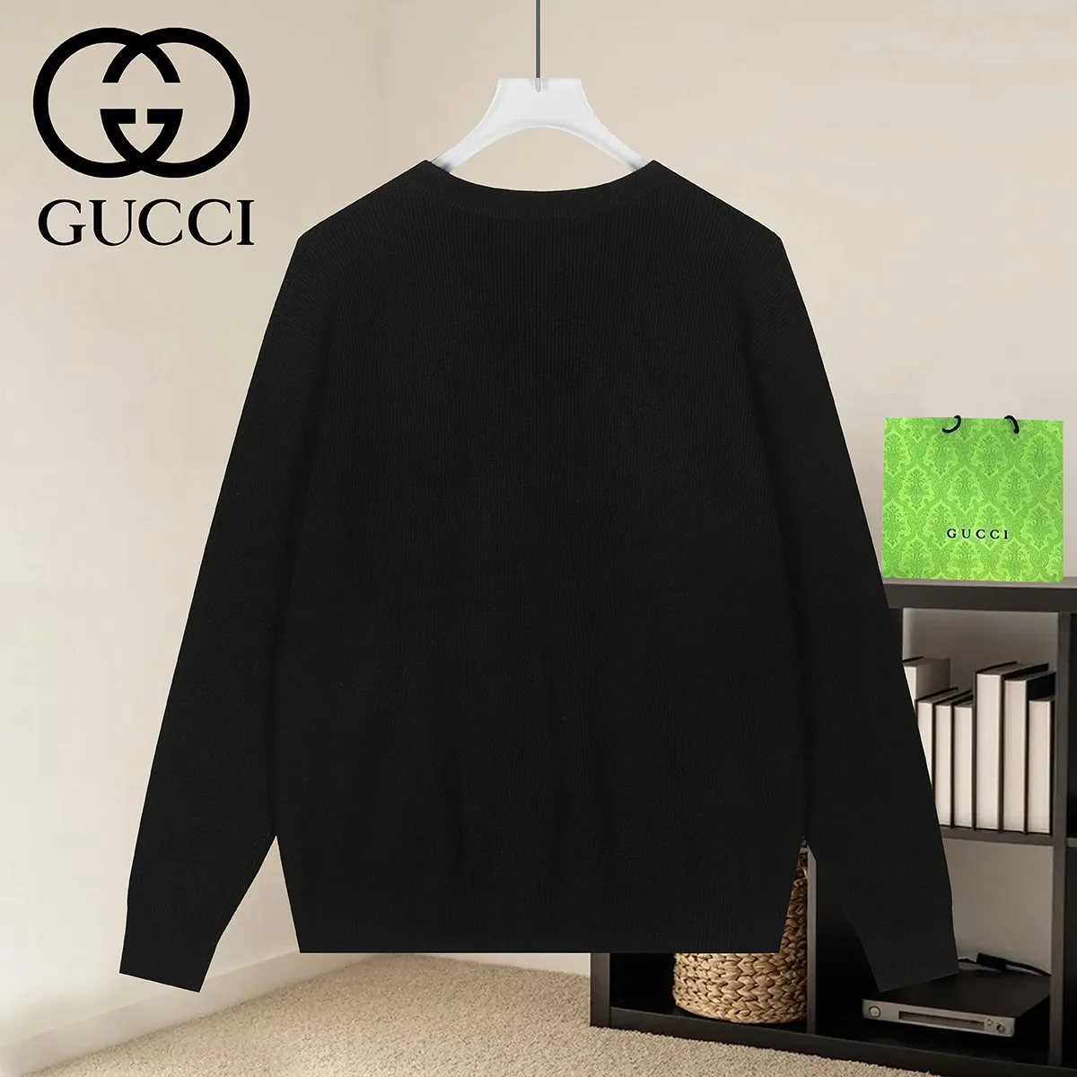 Logo Jacquard Crew-Neck Knit Sweater D19021647 — view 2