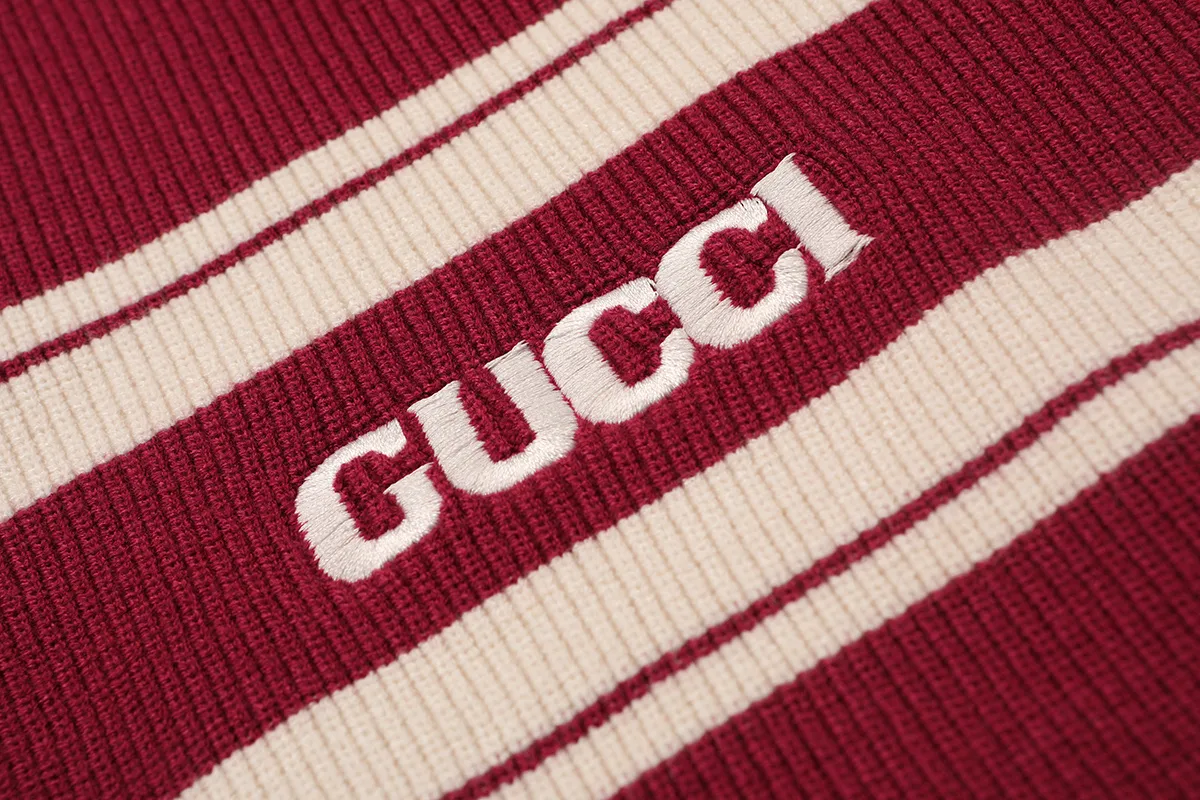 Logo Jacquard Striped Knit Sweater D19021648 — view 6