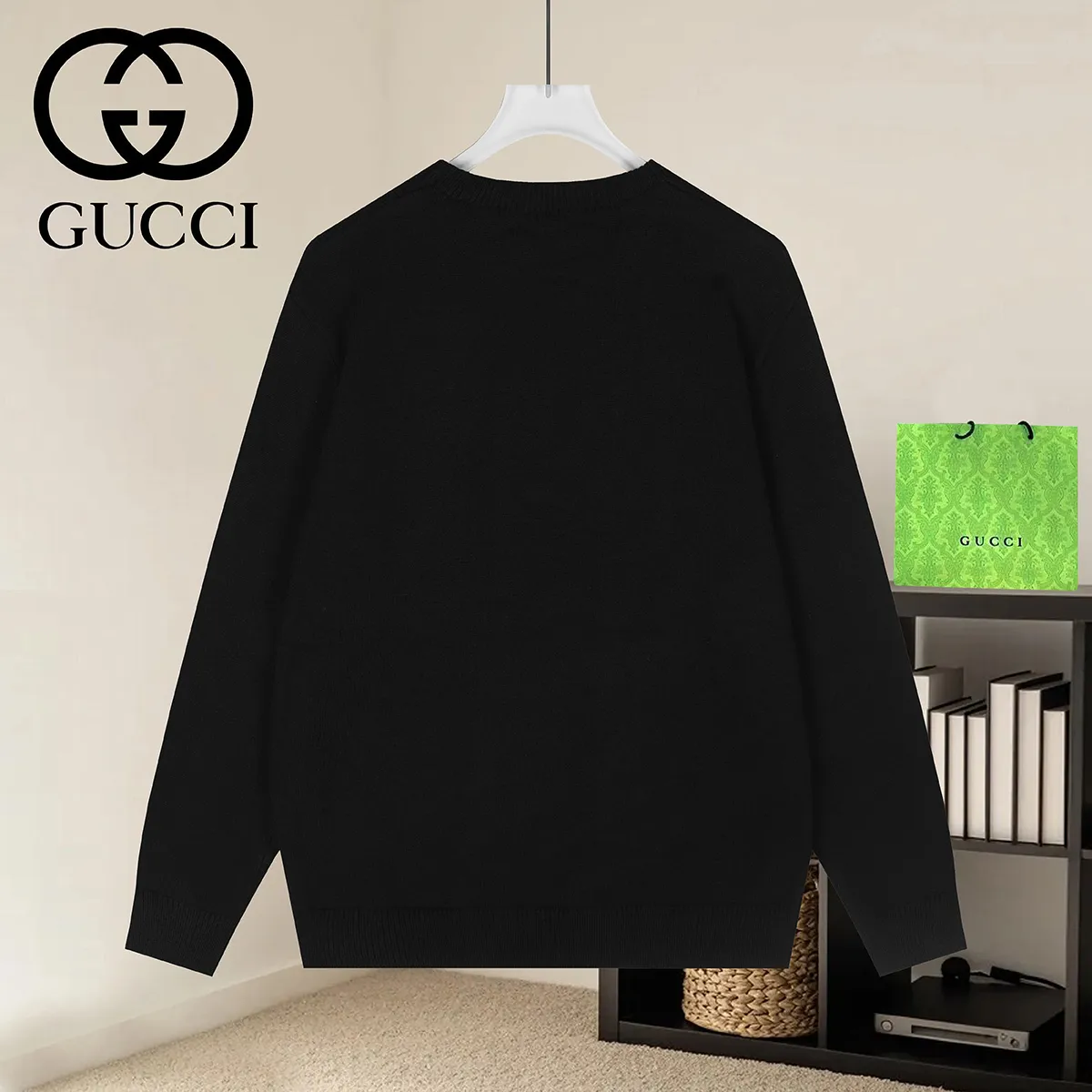 Logo Smiley Intarsia Knit Sweater D19021646 — view 2