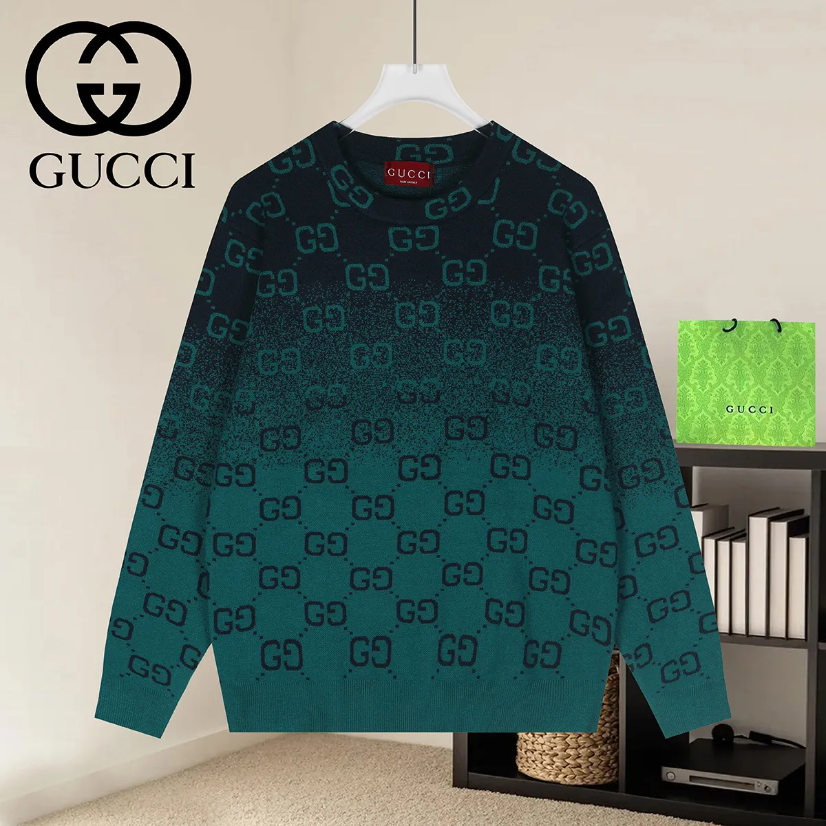 GG Monogram Gradient Knit Sweater D19021641
