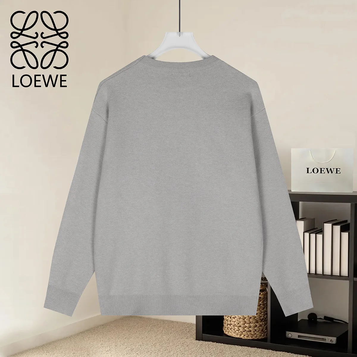 Anagram Pocket Modal-Blend Sweater D19021580 — view 2
