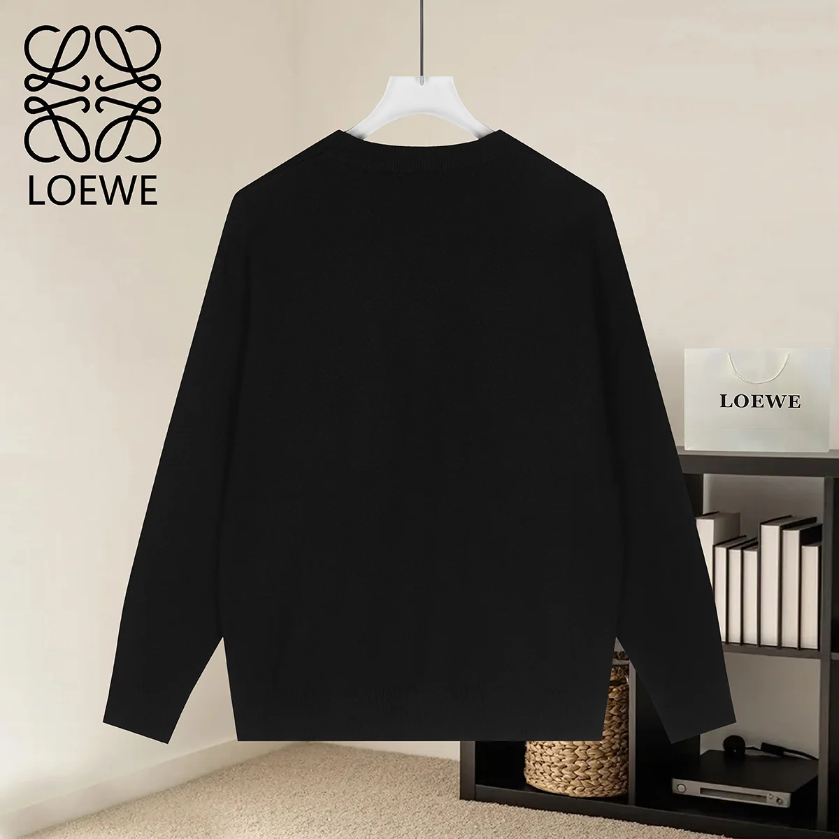 Anagram Pocket Modal-Blend Sweater D19021578 — view 2