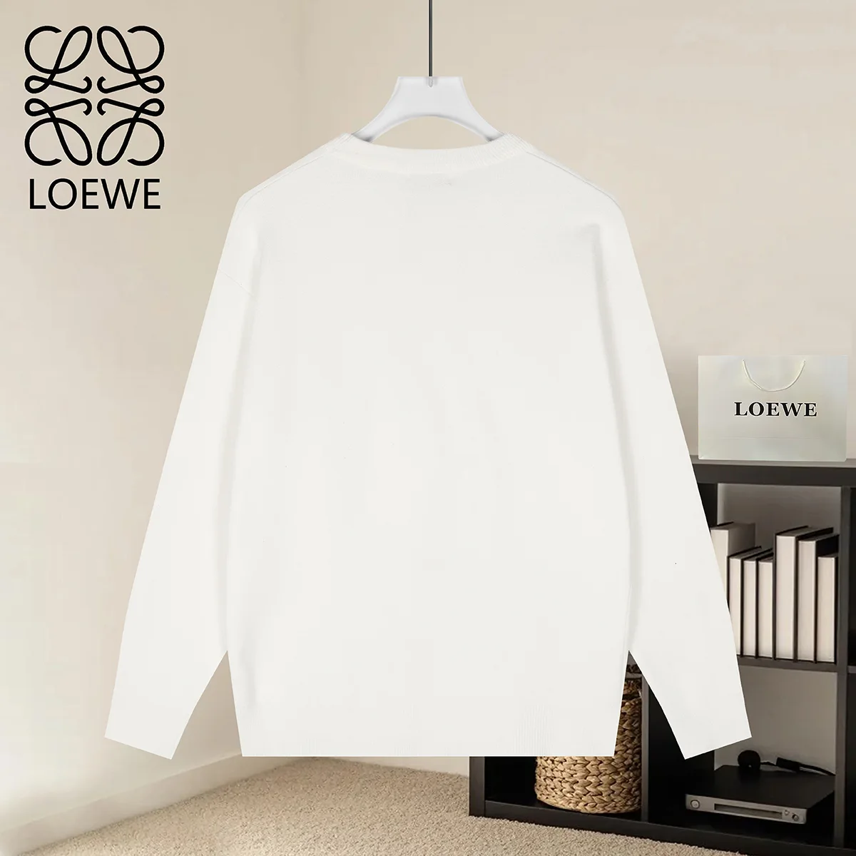 Anagram Pocket Modal-Blend Sweater D19021581 — view 2