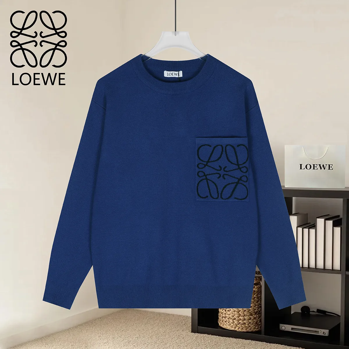 Anagram Pocket Modal-Blend Sweater D19021579