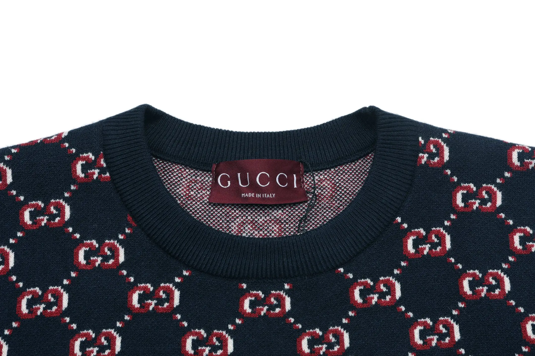 GG Monogram Jacquard Cotton Knit Sweater D19521632 — view 3