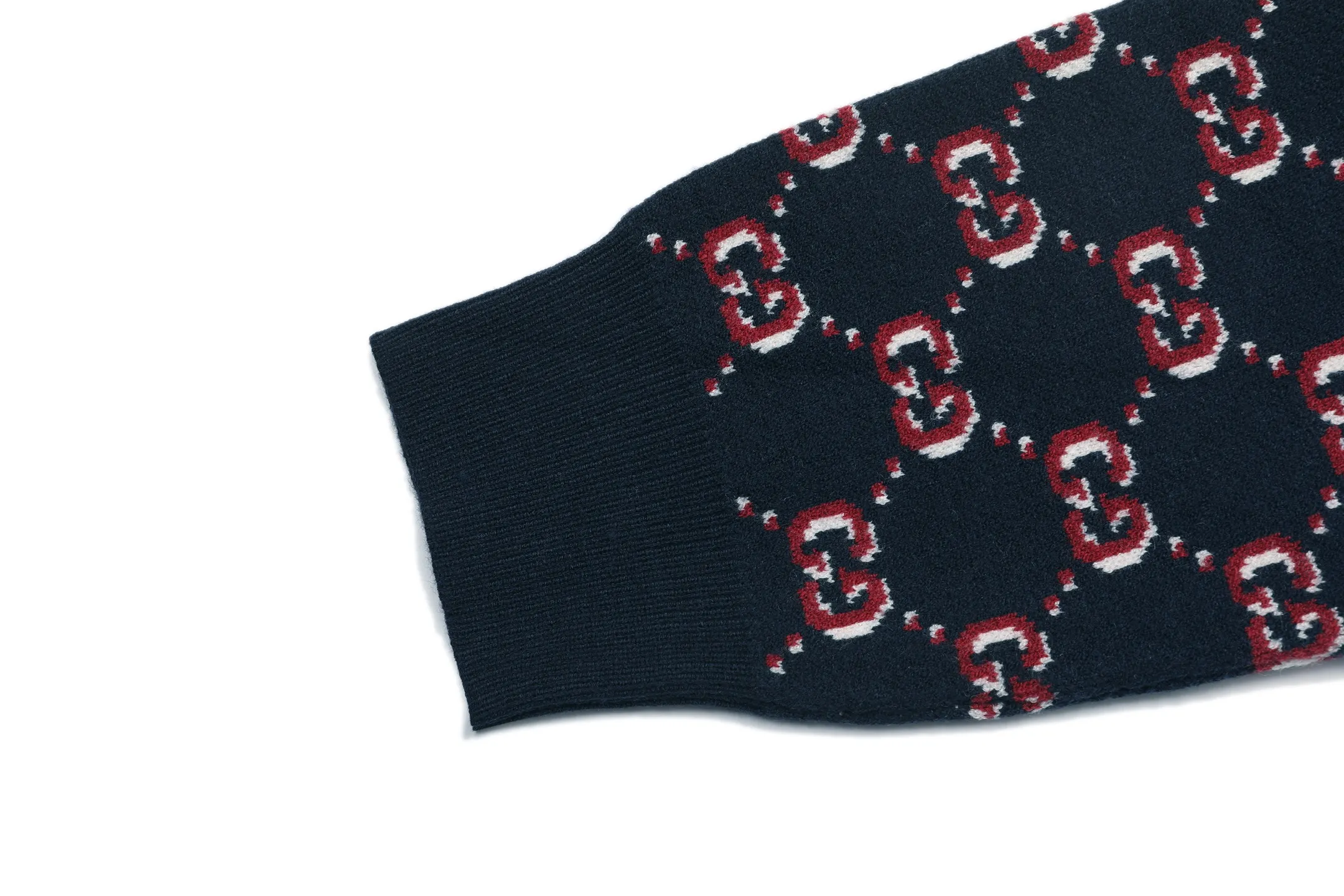 GG Monogram Jacquard Cotton Knit Sweater D19521632 — view 5