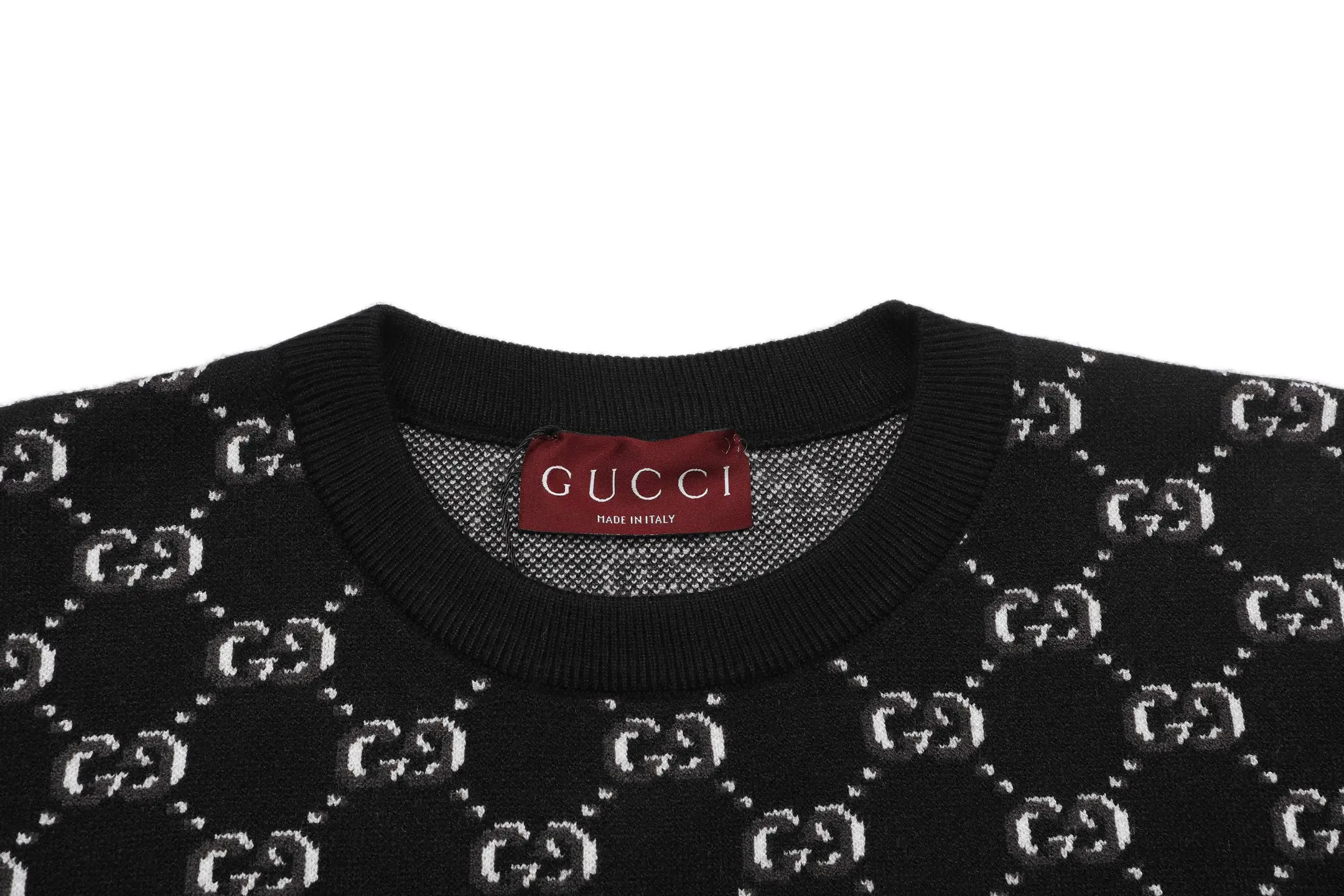 GG Monogram Jacquard Cotton Sweater D19521633 — view 3