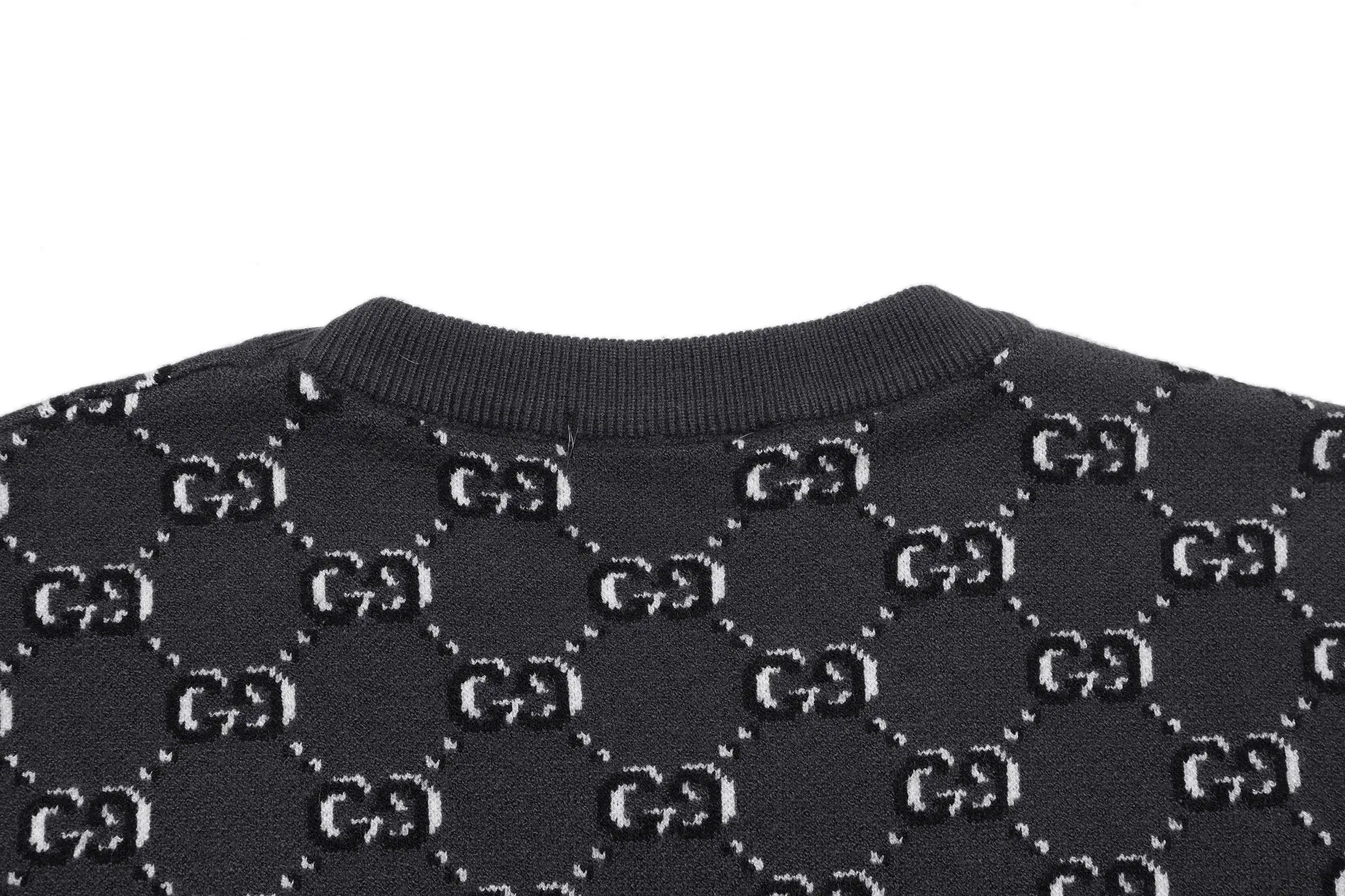 GG Monogram Jacquard Cotton Knit Sweater D19521634 — view 4