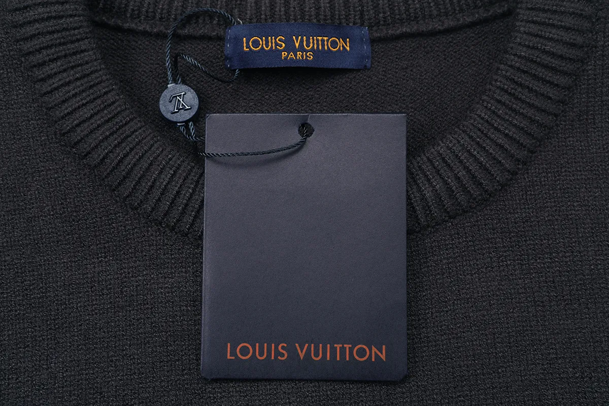 Logo Jacquard Crew-Neck Knit Sweater D20021622 — view 3