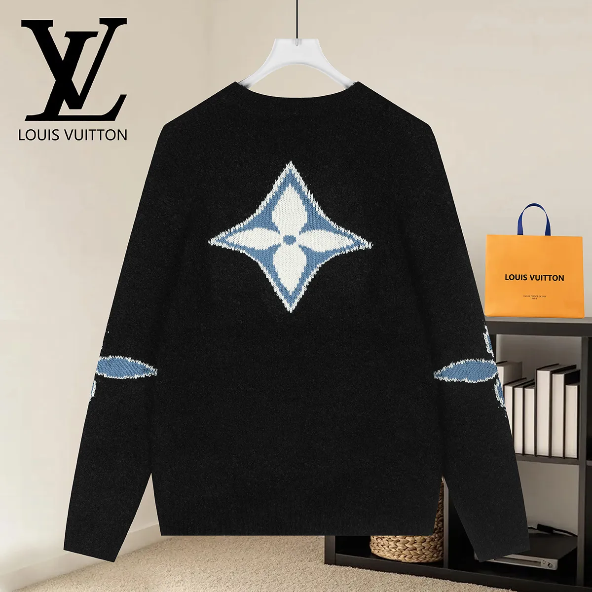Logo Jacquard Crew-Neck Sweater D20021612 — view 2
