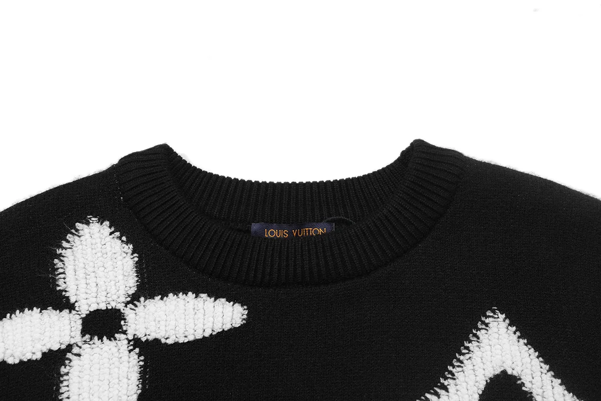Monogram Jacquard Towel Embroidery Sweater D20021615 — view 3