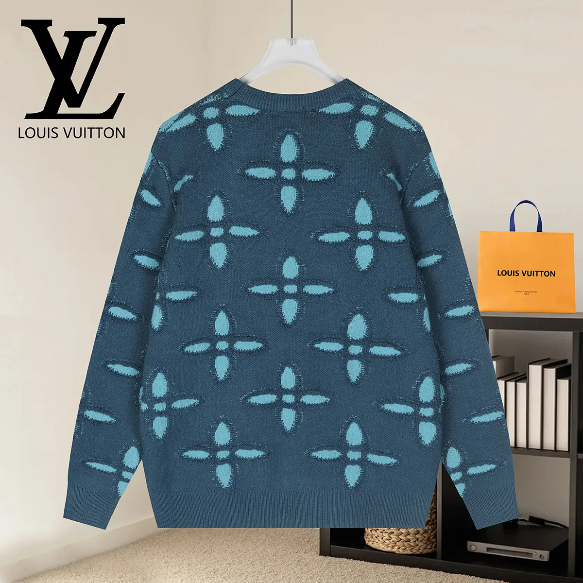 Monogram Jacquard Crew-Neck Sweater D21521596 — view 2