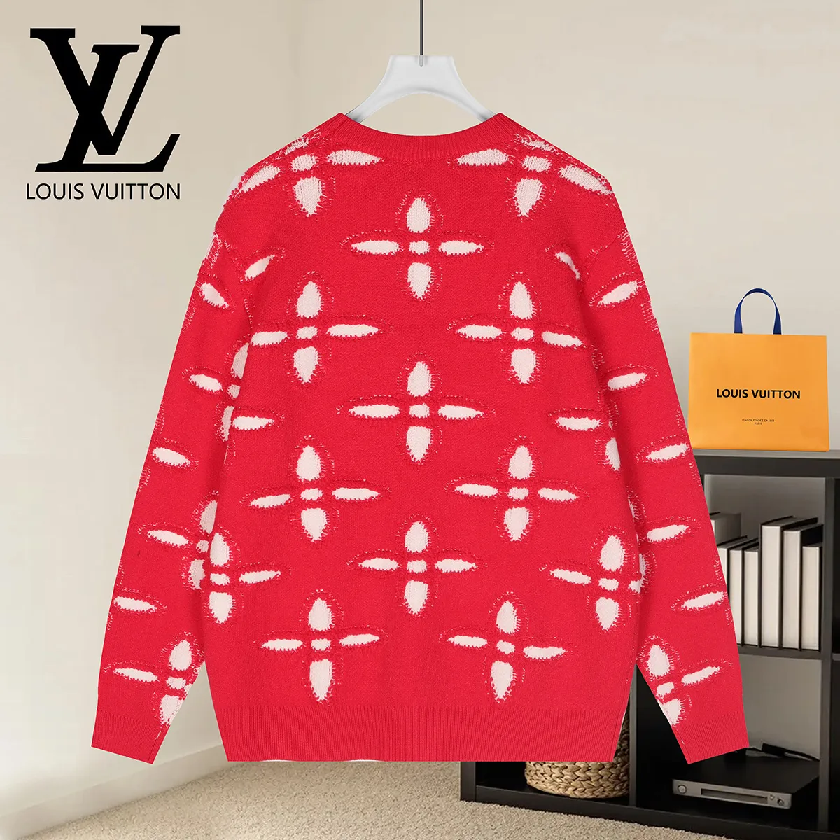 Monogram Jacquard Crew-Neck Sweater D21521597 — view 2