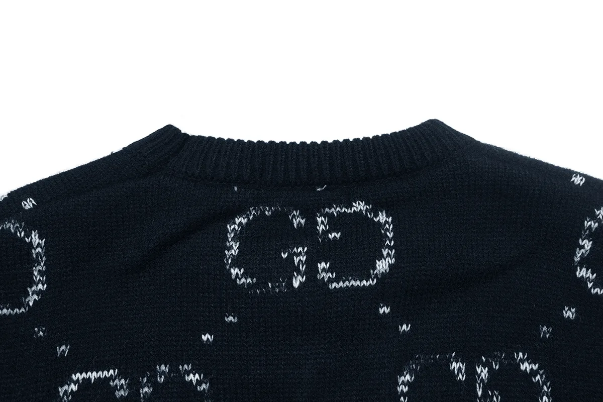 GG Monogram Intarsia Wool Sweater D20021639 — view 4