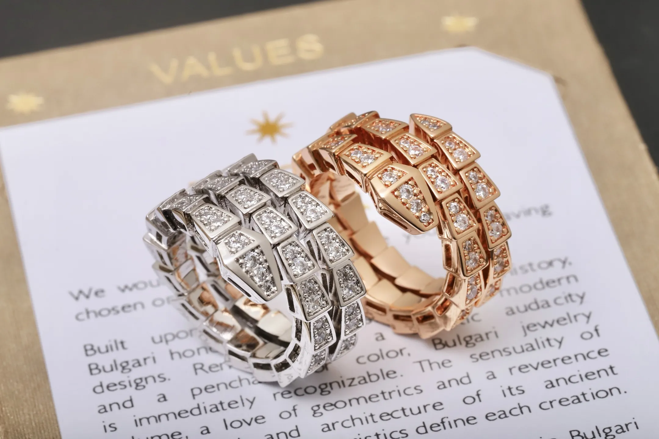 Serpenti Viper Double-Coil Ring D19517701 — view 5